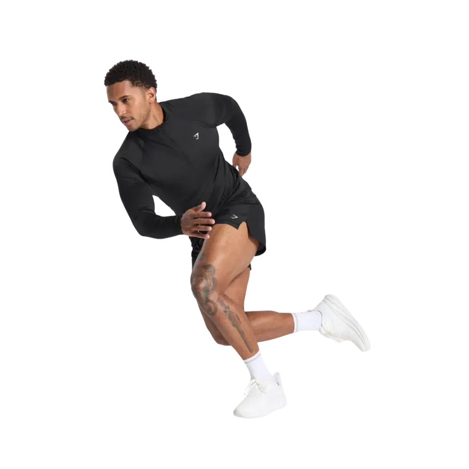 Gymshark Performance 1/4 Zip Slim Fit Black
