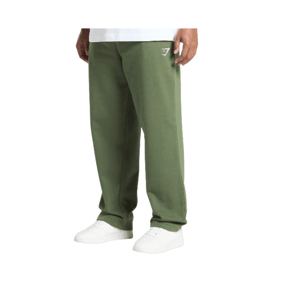 Gymshark Crest Straight Leg Joggers Core Olive