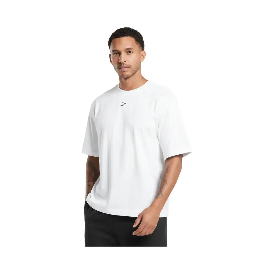 Gymshark Rest Day Essentials Boxy T-Shirt White