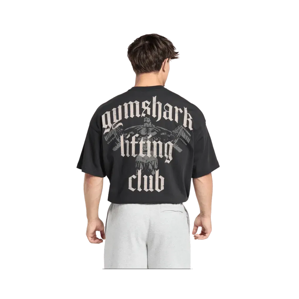 Gymshark Lifting Club T-Shirt Oversized Fit Black
