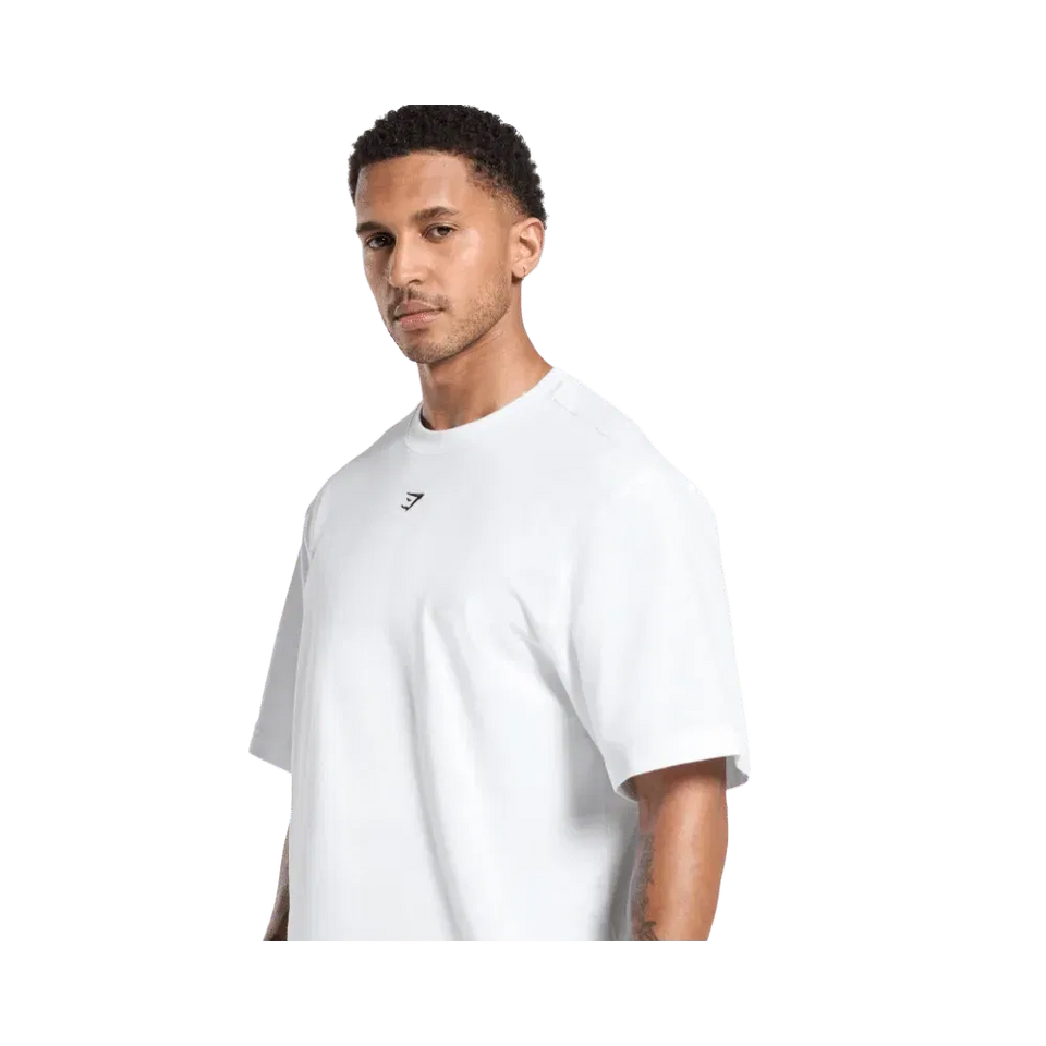 Gymshark Rest Day Essentials Boxy T-Shirt White