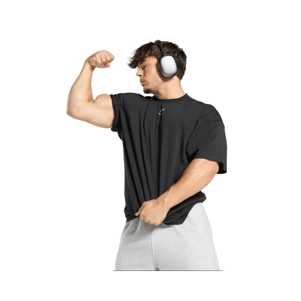 Gymshark Lifting Club T-Shirt Oversized Fit Black