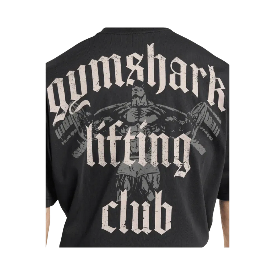 Gymshark Lifting Club T-Shirt Oversized Fit Black