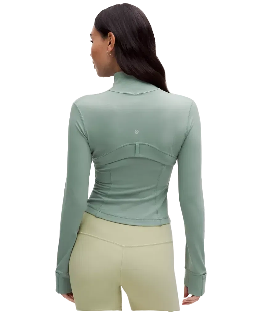 Lululemon Define Cropped Jacket Nulu Crater Blue