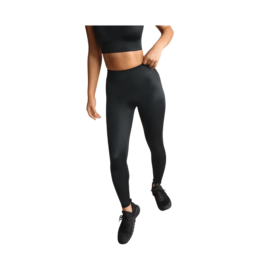 Nike x Skims Shine Women's High-Waisted Bonded 26" Leggings Obsidian
