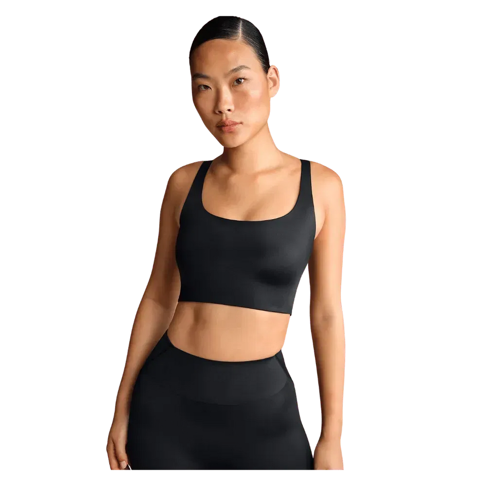 Nike x Skims Shine Women's Scoop-Neck Bra Top Obsedian
