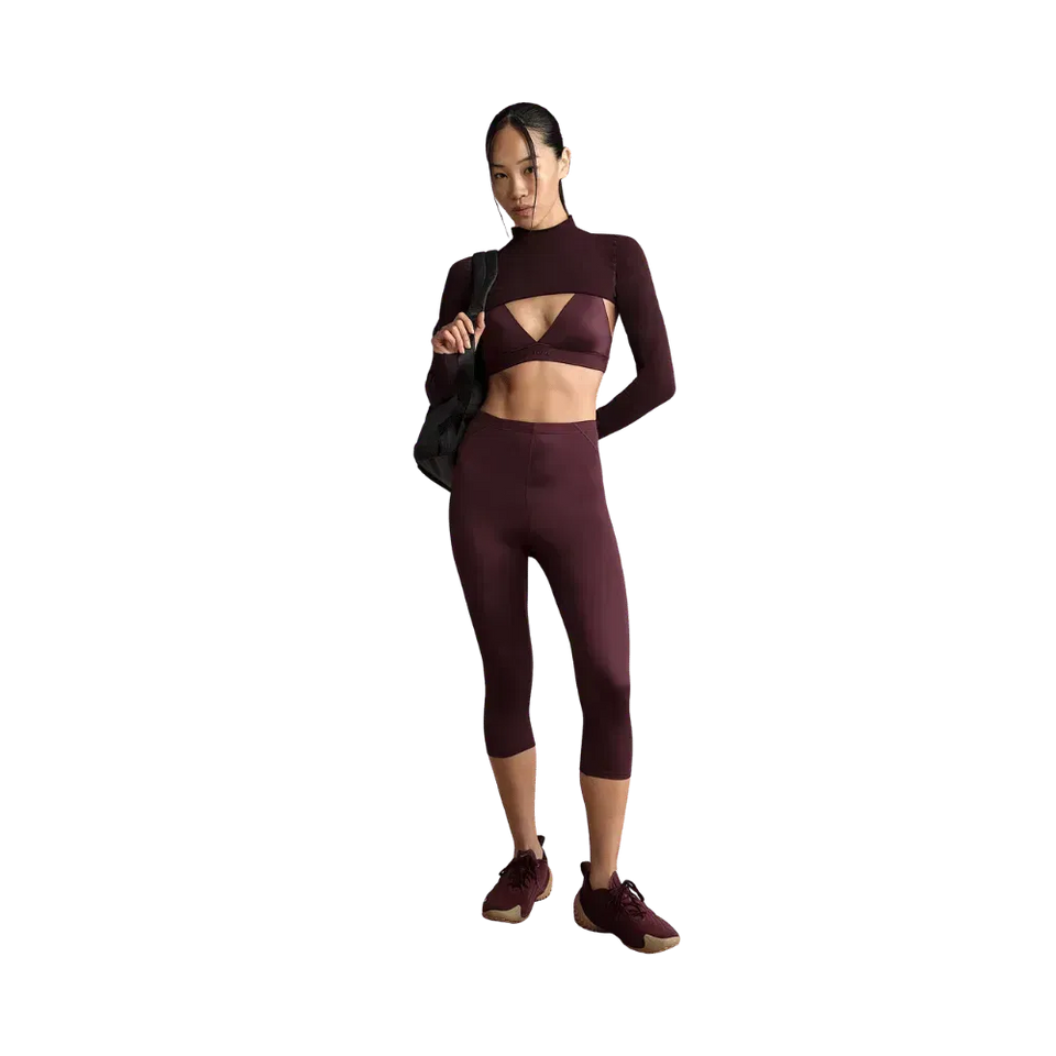 Nike x Skims Shine Women's High-Waisted 17" Leggings with Drawcord CURRANT