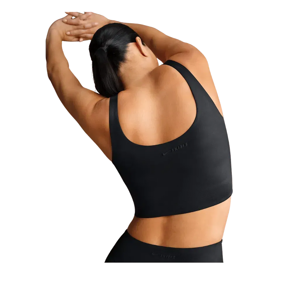 Nike x Skims Shine Women's Scoop-Neck Bra Top Obsedian