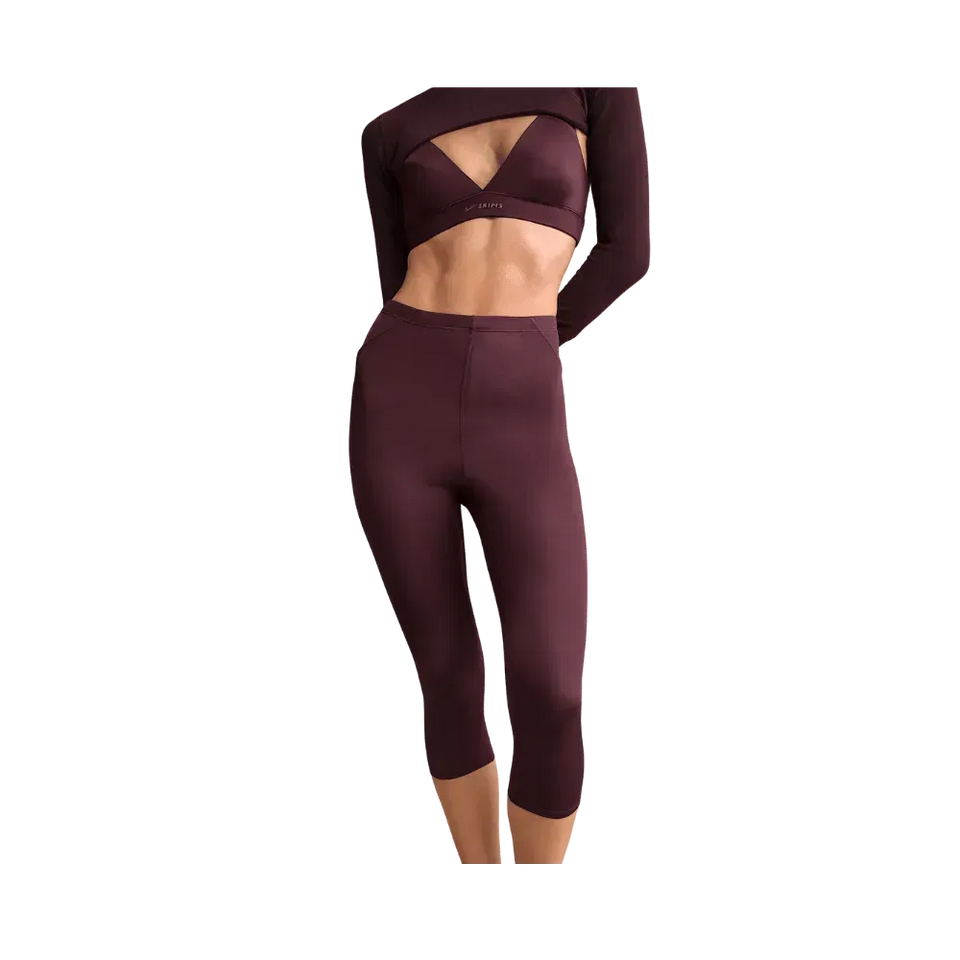 Nike x Skims Shine Women's High-Waisted 17" Leggings with Drawcord CURRANT