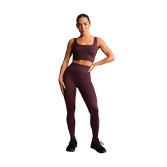 Nike x Skims Shine Women's Scoop-Neck Bra Top CURRANT