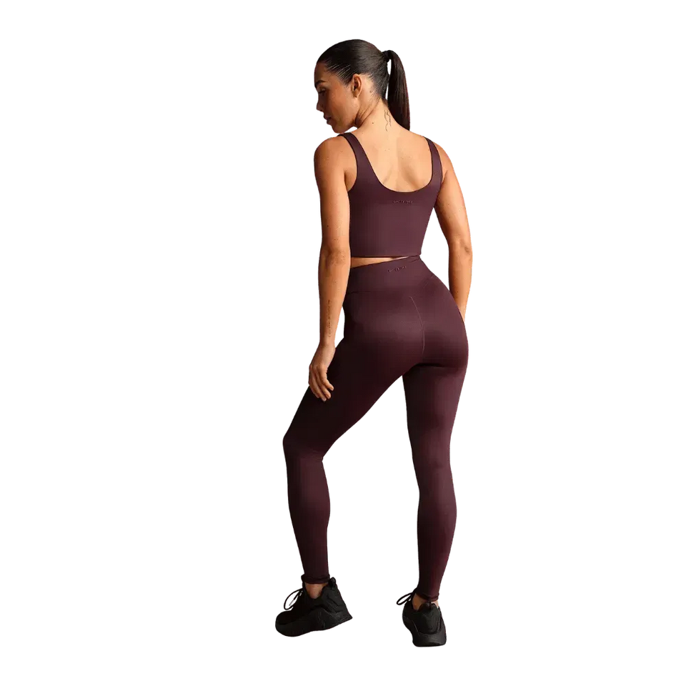 Nike x Skims Shine Women's Scoop-Neck Bra Top CURRANT