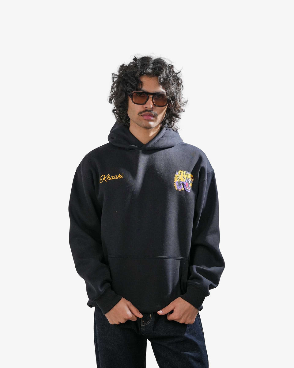 Ruthless - Black Oversized Printed Hoodie