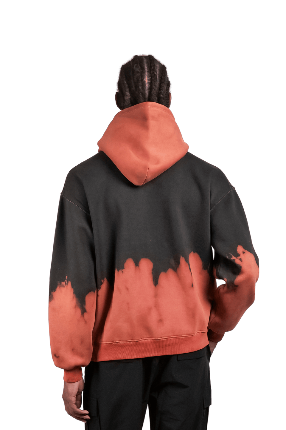Ember Orange - Washed Oversized Zipper Hood