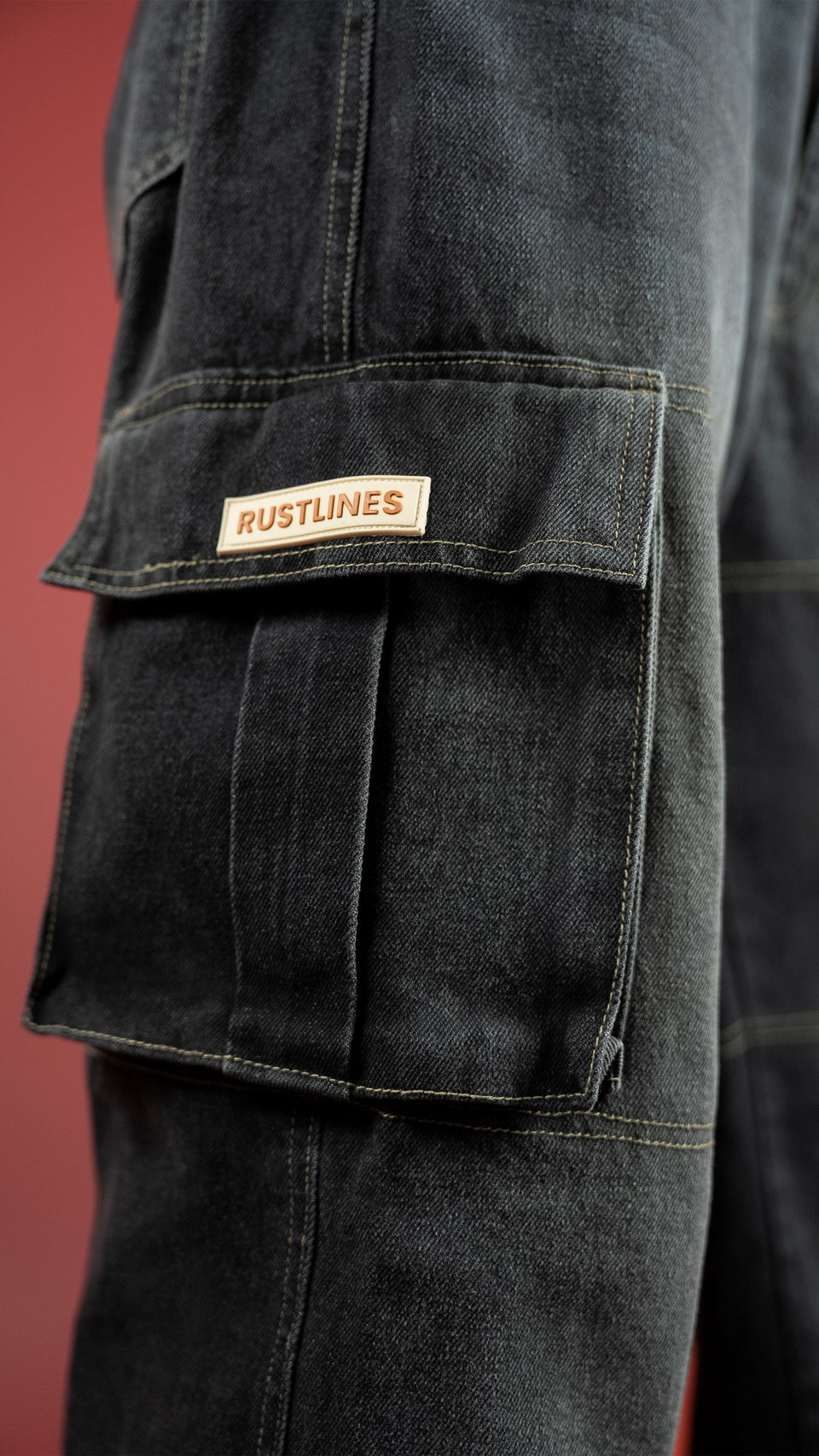 CARBON BLACK DENIM WOMEN'S CARGO
