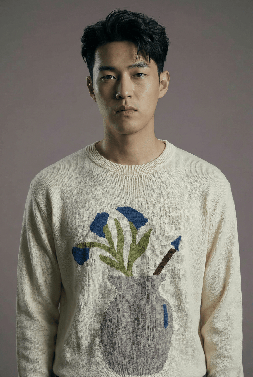 Vase Jacquard Sweater
