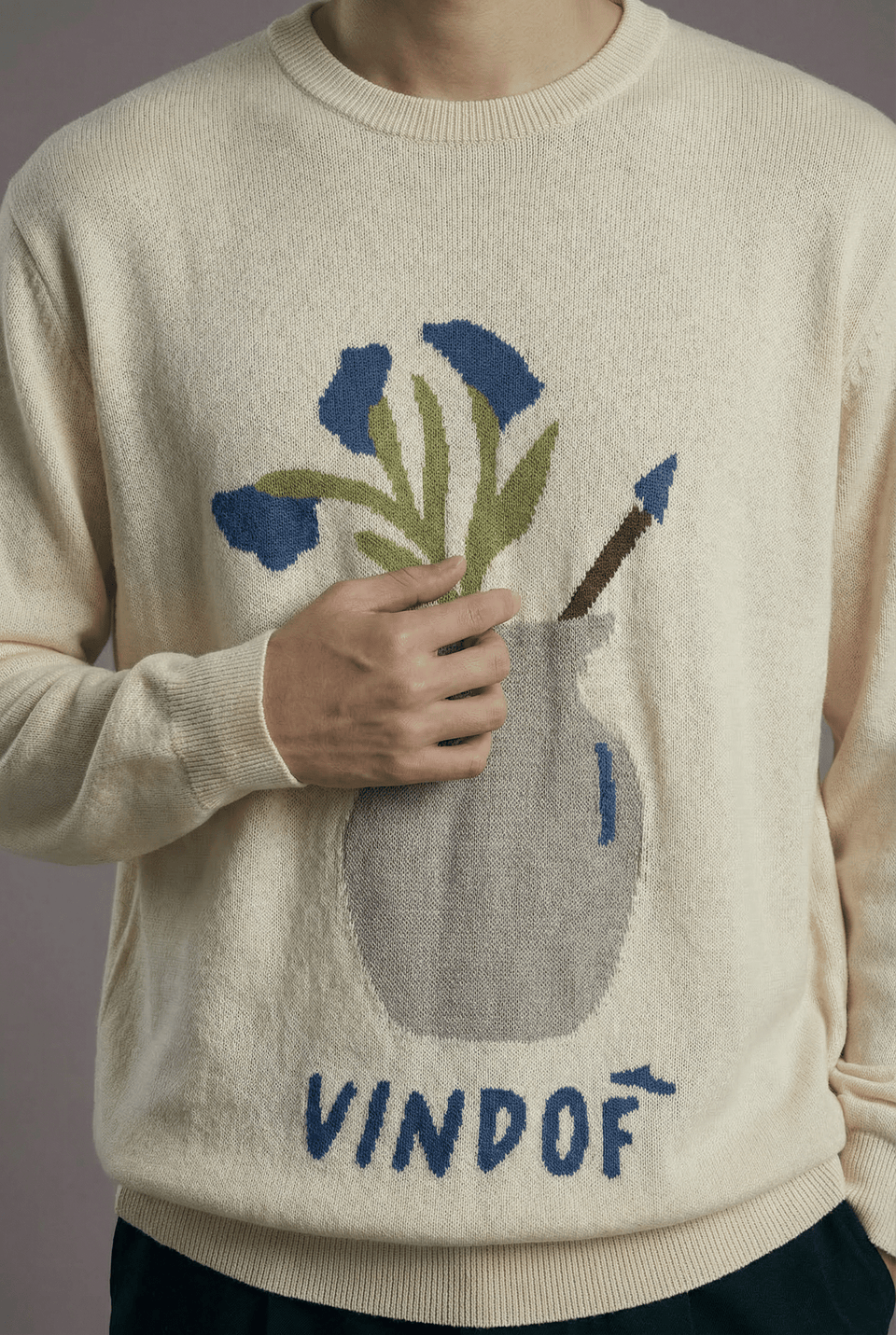 Vase Jacquard Sweater