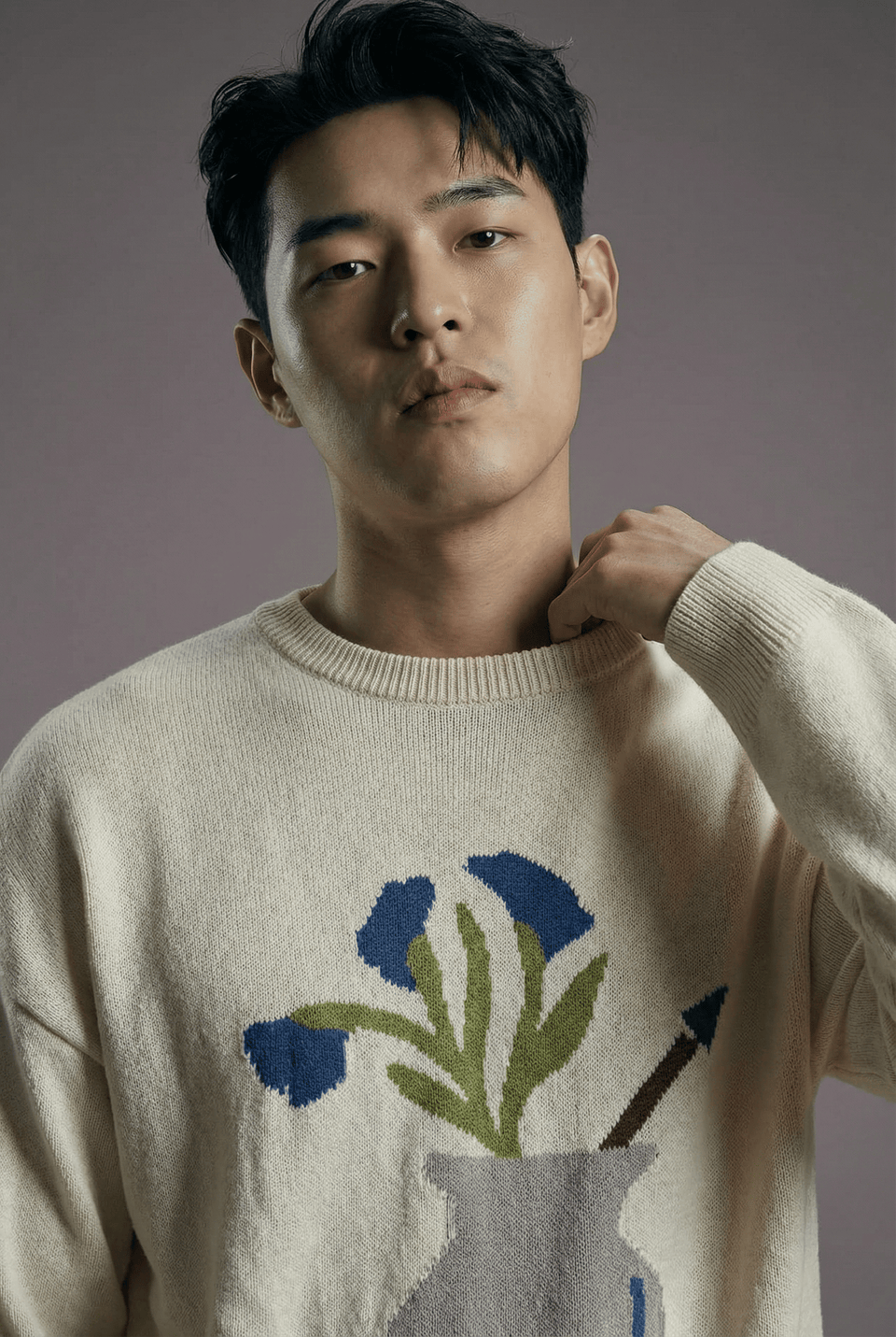Vase Jacquard Sweater