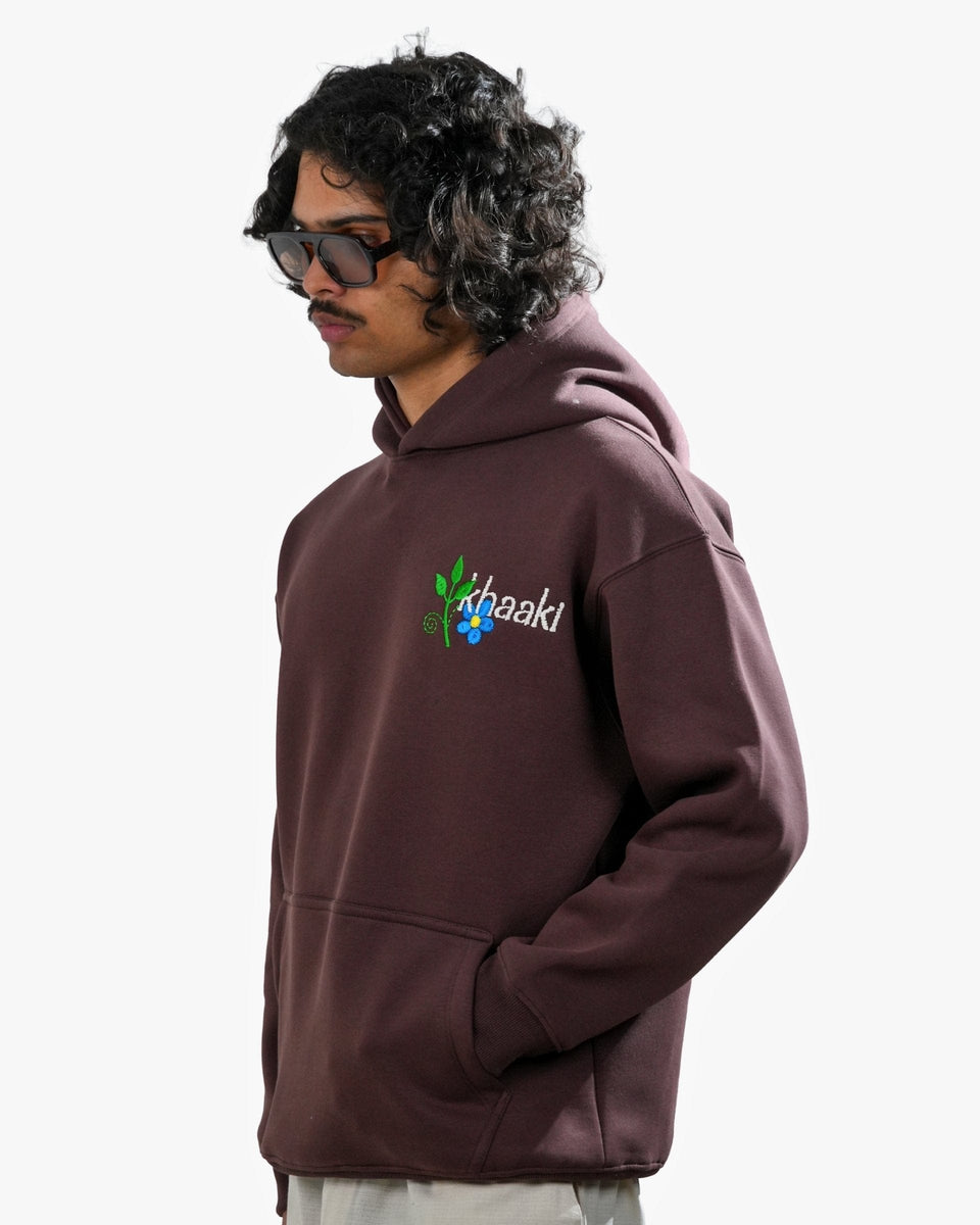 Bitch's Desire Hoodie - Coffee Oversized Embroidered Hoodie