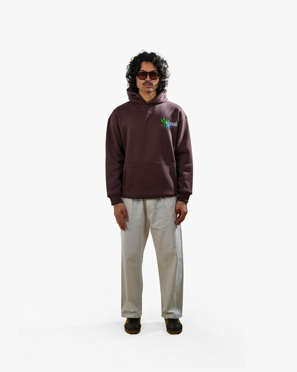 Bitch's Desire Hoodie - Coffee Oversized Embroidered Hoodie