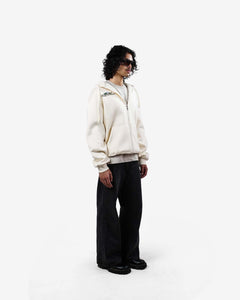 Wild Skies - Off-White Oversized Zipper Hoodie