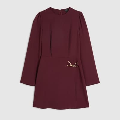 Red Mini Dress With Snaffle