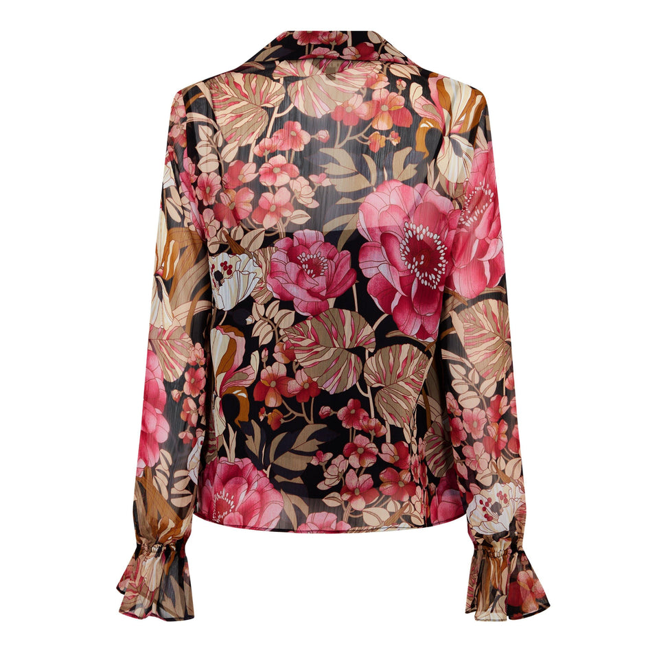 Cristii Long-Sleeve Patterned Shirt