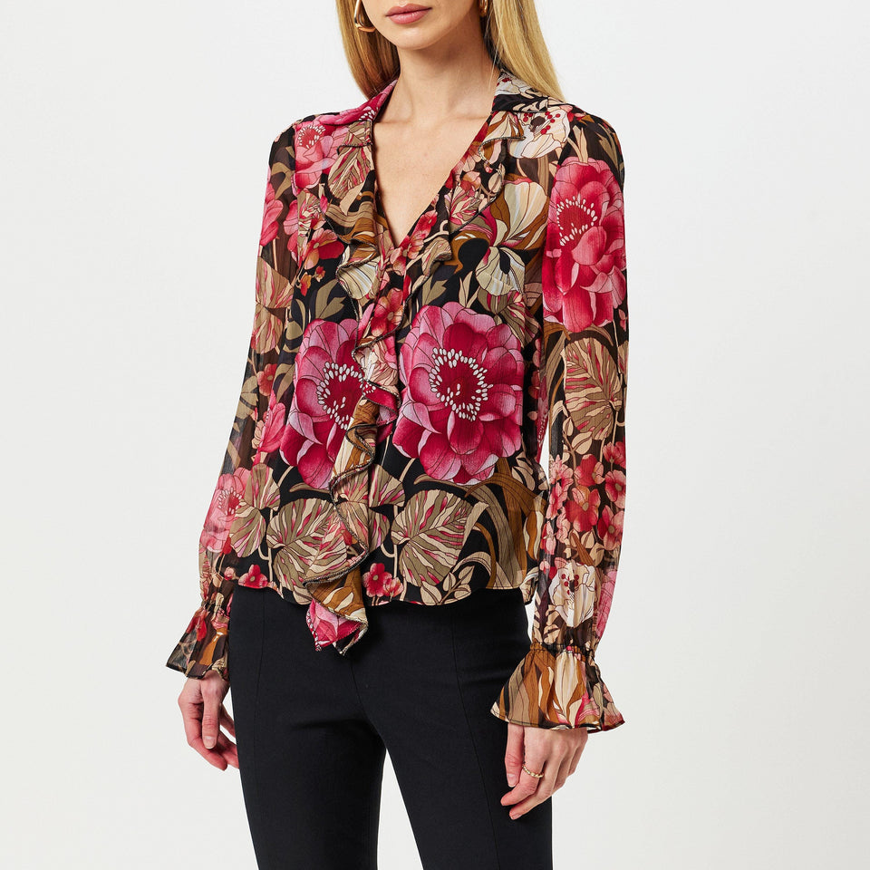 Cristii Long-Sleeve Patterned Shirt