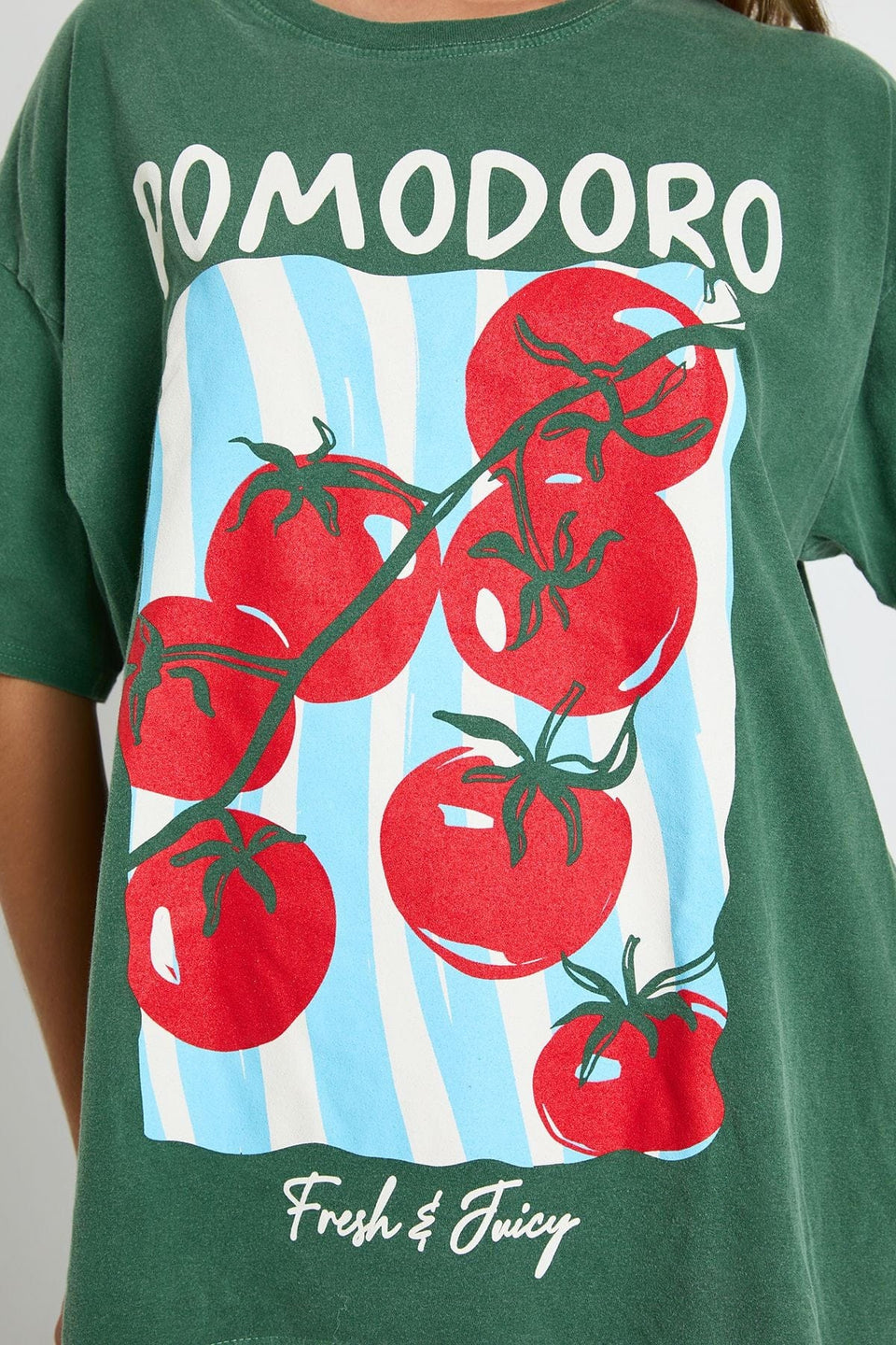 Pomodoro Tomatoes Overdye Printed T-Shirt