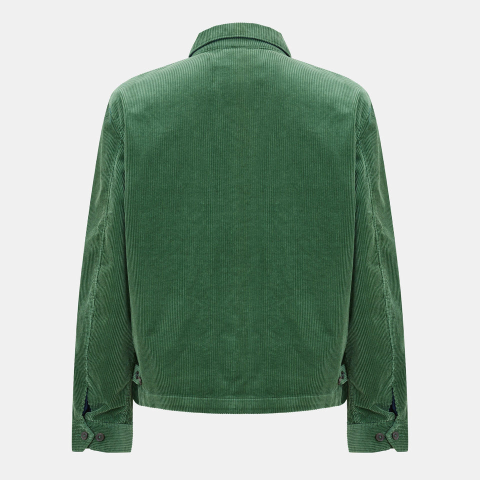 WaleCord Textured Weather-Resistant Windbreaker