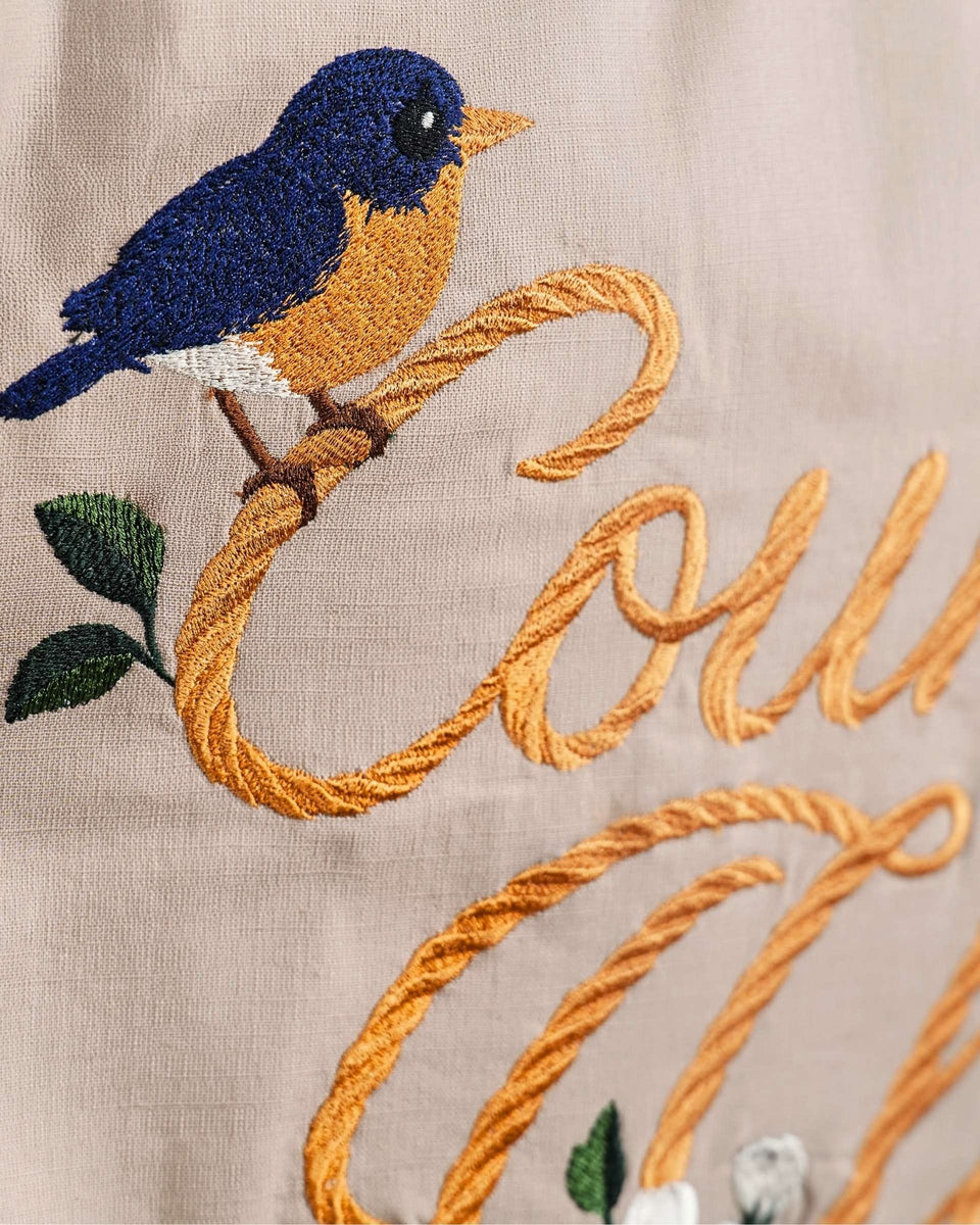 The County Club - Beige Embroidered Shirt
