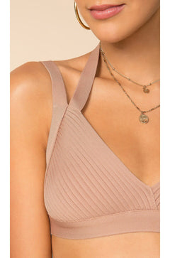 Tiger Mist Sylvia Top in Mocha