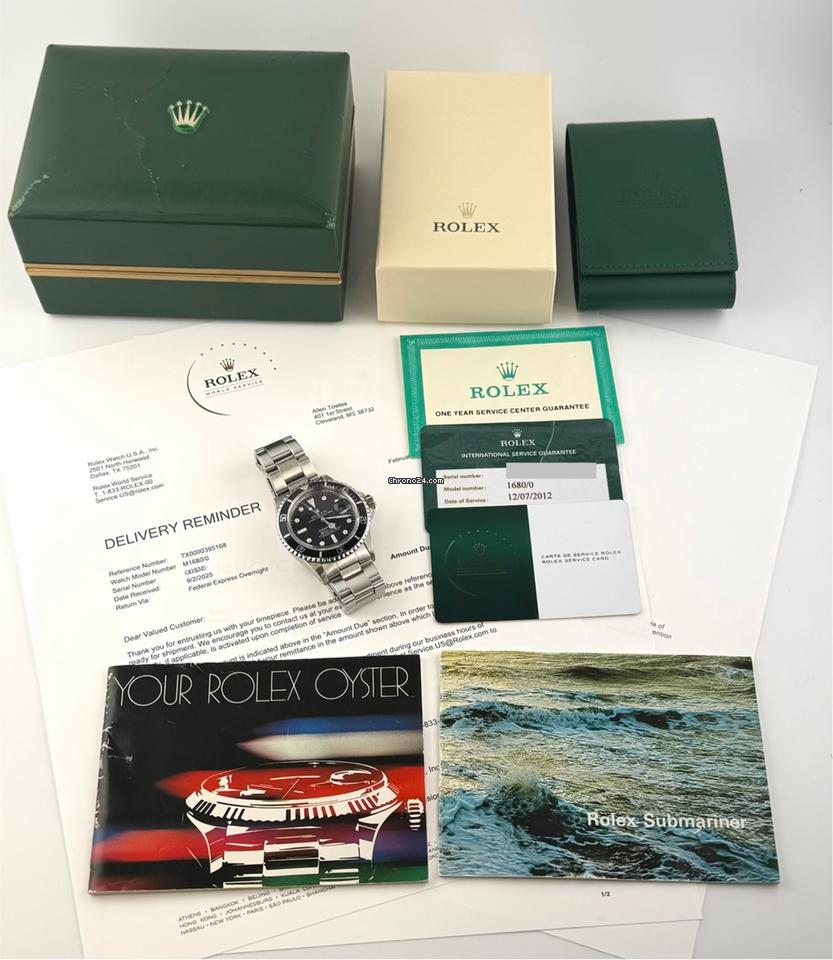 Rolex | Submariner | 1680 | Steel | 40 mm | Steel | Black | Automatic