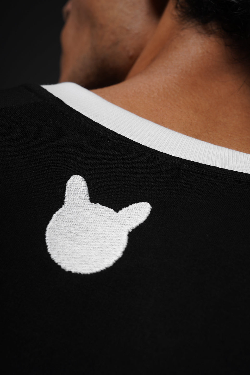 Panelled T-Shirt Black
