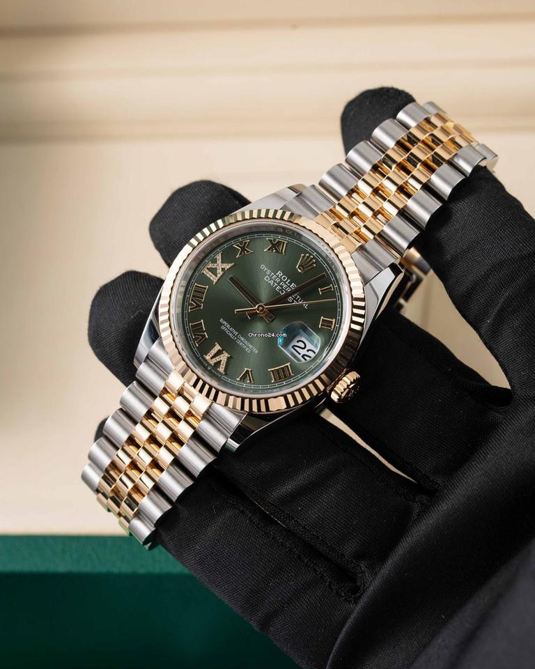 Rolex | Datejust | 126233 | Gold/Steel | 36 mm | Green | Automatic
