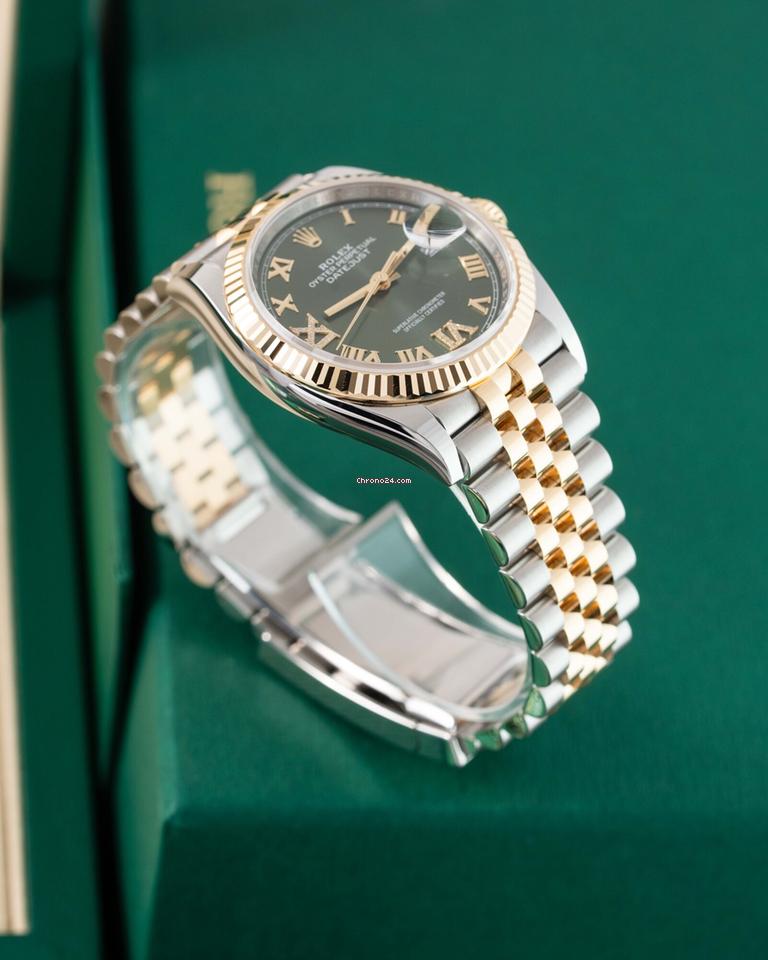 Rolex | Datejust | 126233 | Gold/Steel | 36 mm | Green | Automatic