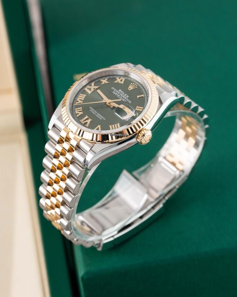 Rolex | Datejust | 126233 | Gold/Steel | 36 mm | Green | Automatic
