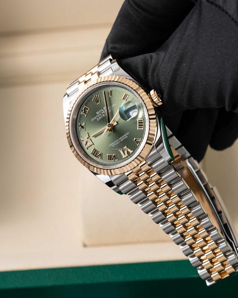 Rolex | Datejust | 126233 | Gold/Steel | 36 mm | Green | Automatic