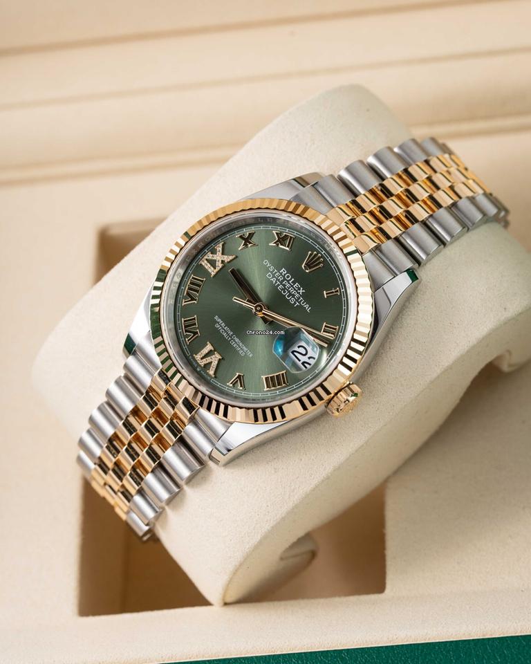 Rolex | Datejust | 126233 | Gold/Steel | 36 mm | Green | Automatic
