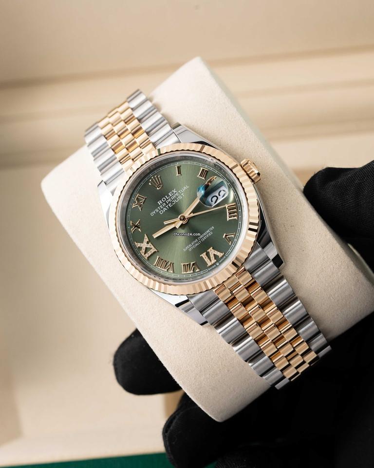 Rolex | Datejust | 126233 | Gold/Steel | 36 mm | Green | Automatic