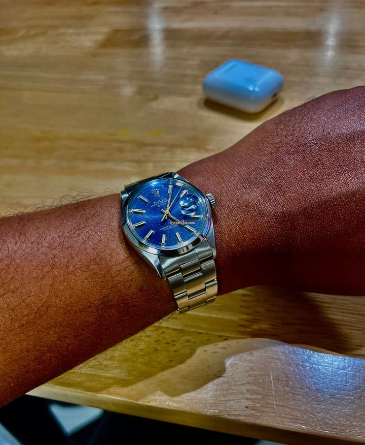 Rolex | Oyster Perpetual | 1500 | Steel | 34 mm | Steel | Blue | Automatic
