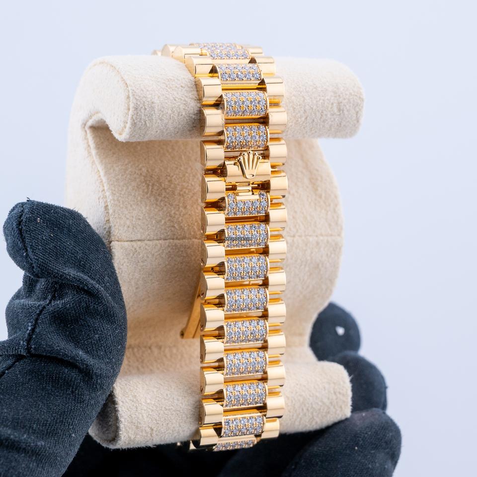 Rolex | Day-Date | 128348RBR | Yellow gold | 36 x 43 mm | Yellow gold | Gold (solid) | Automatic