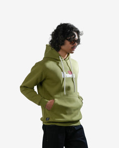 Chico' - Olive Printed Regular Fit Hoodie