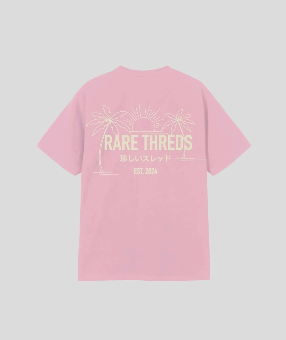 Pink Oversized Round Neck T-shirt
