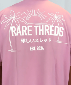 Pink Oversized Round Neck T-shirt