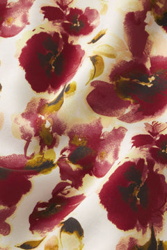 Eberjey x  Lily Aldridge - Inez Washable Silk Printed Slip