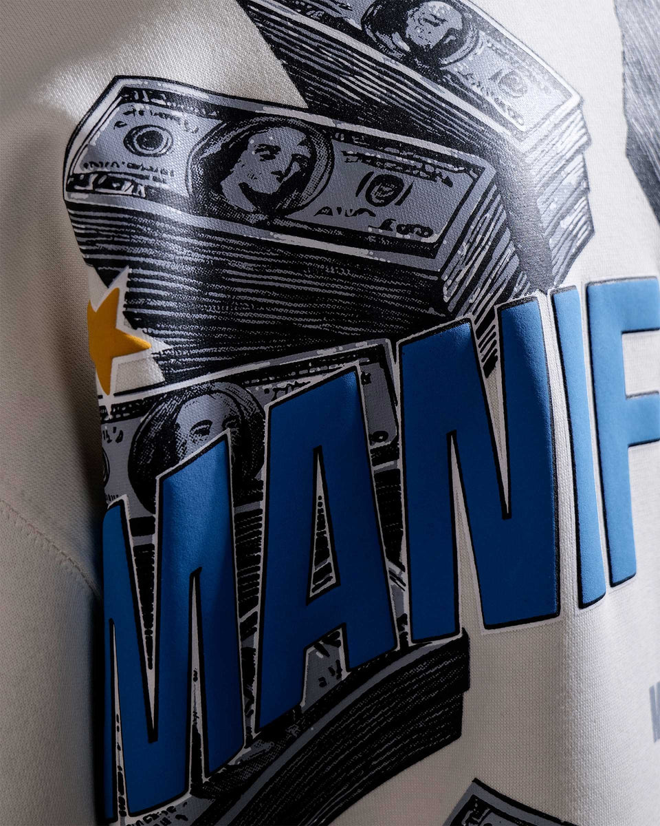 Selfmade - Off White Oversized Printed Hoodie