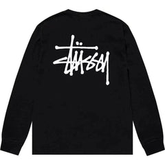 Stussy Basic Long-Sleeve Tee 'Black'