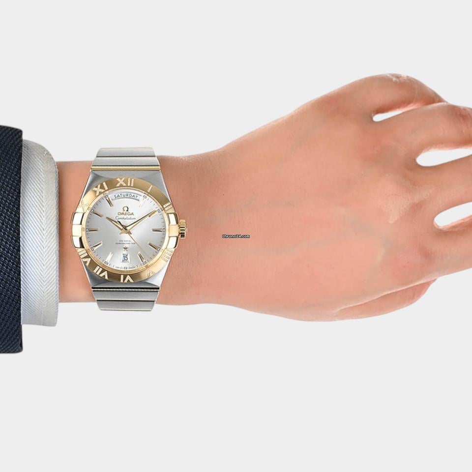 Omega Constellation Day-Date Steel&Yellow gold / 38 mm / 123.25.38.22.02.002