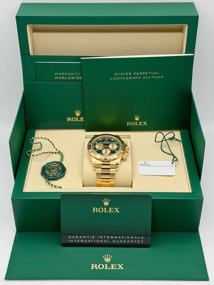 Rolex | Daytona | 126508-0008 | Yellow gold | 40 mm | Green