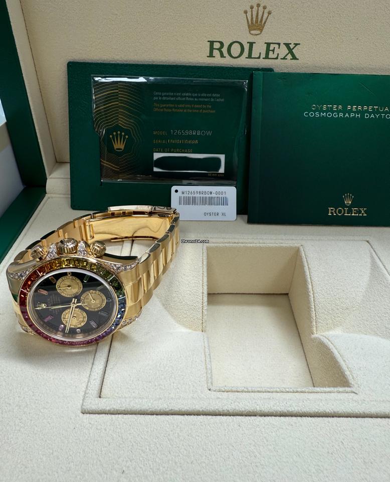 Rolex | Daytona | 126598RBOW | Yellow gold | 40 mm | Yellow gold | Black | Automatic